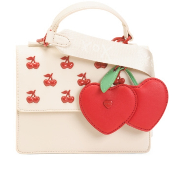 Betsey Johnson Cherry Crossbody & Cherry Bag Charm - Picture 3 of 7